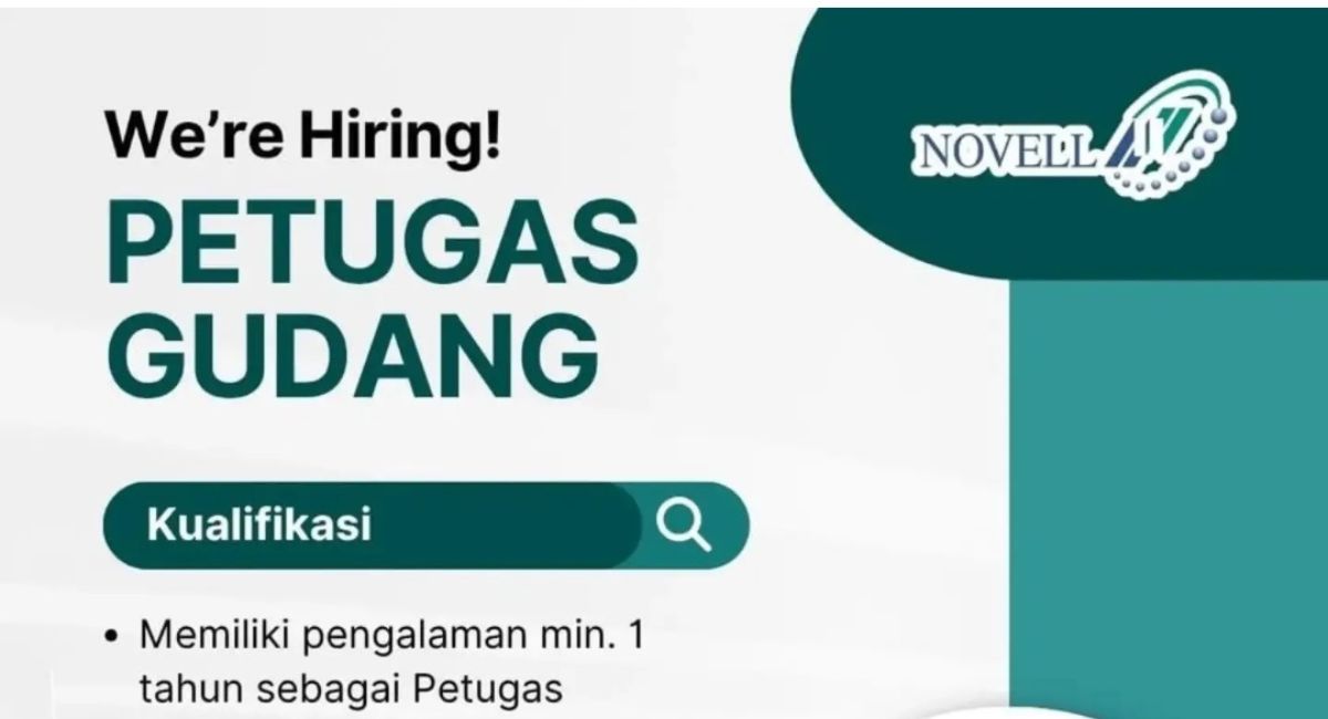 Loker Perusahaan Farmasi, Novell Pharm Buka Lowongan Petugas Gudang di Jakarta Barat, Cek Syaratnya!